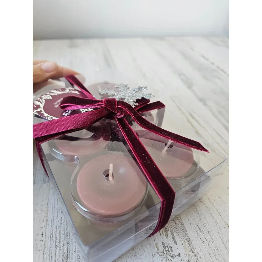 Pier 1 winterberry votives‎ candle tea light set six new retired sent Kindles